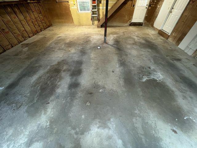 Stained Garage Floor