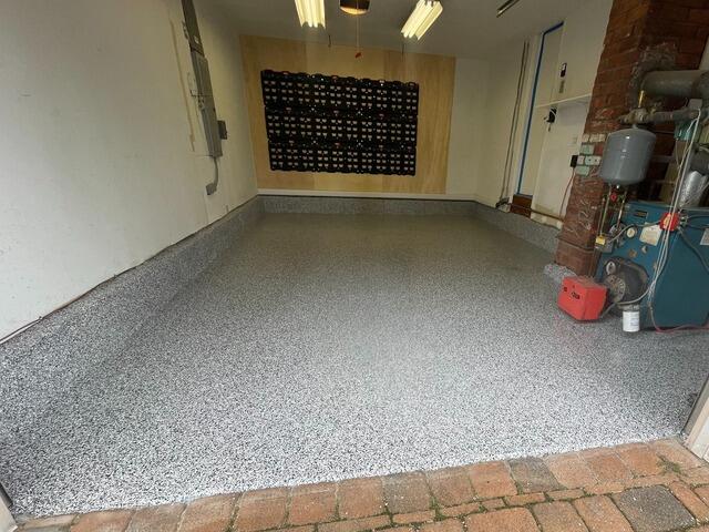 New polyaspartic concrete floor coating