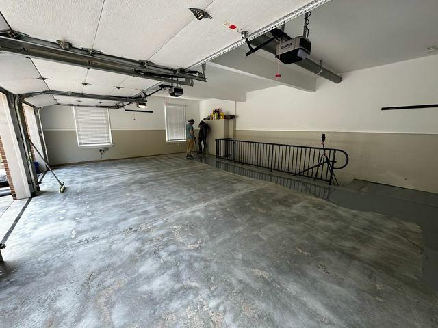 Bare Concrete Garage Floor