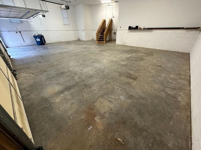 Dingy garage flooring