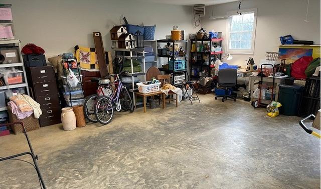 Cluttered garage