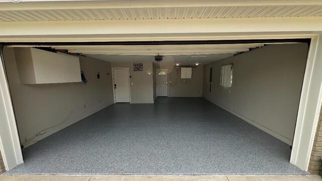 Garage Floor Coating in Blue Gray