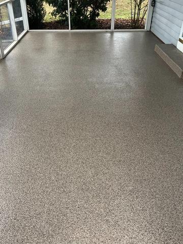 Covered Patio Floor Coating