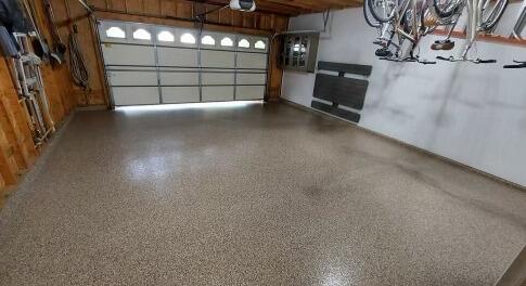 Beautiful new polyaspartic floor coating